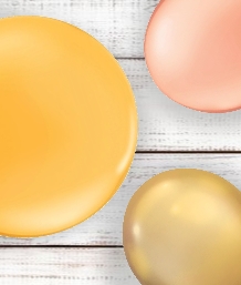 Gold Coloured Latex and Foil Balloon | Order Today